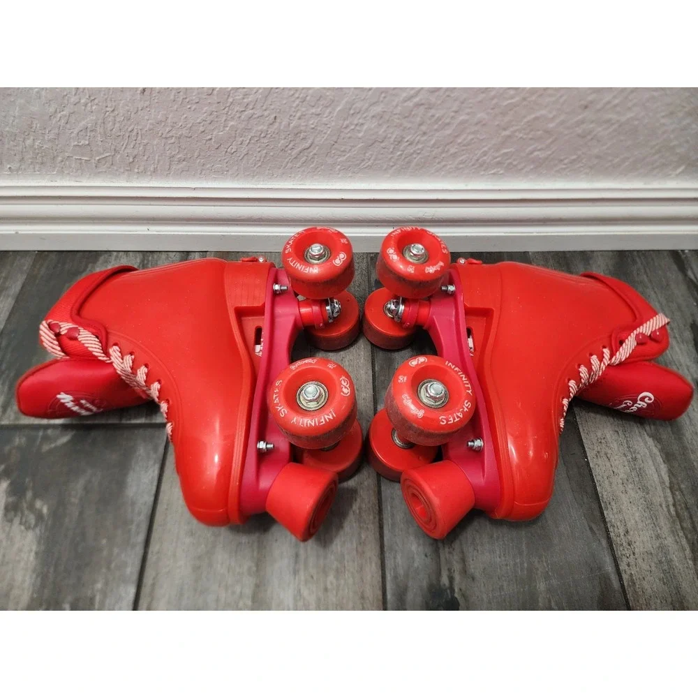 Infinity Roller Skates Cherry Cruise Girls Red Adjustable Med Sz Small 4 Roller